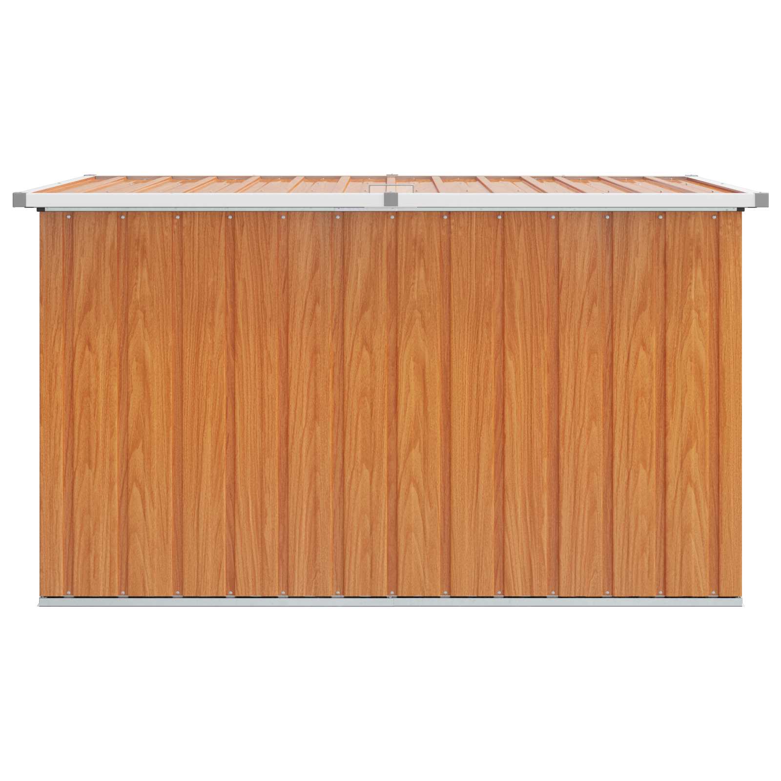 Außenlagerbox Holz 109 x 67 x 65 cm Verzinkter Stahl