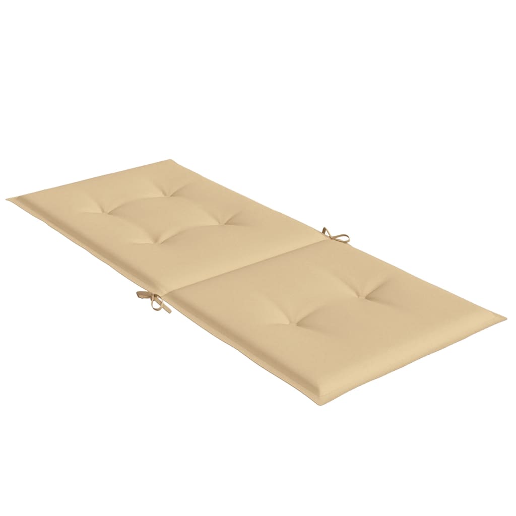 Hochlehner-Auflagen 2 Stk. Melange Anthrazit 120x50x7cm Stoff