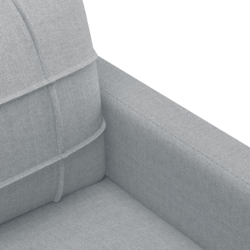 4-tlg. Sofagarnitur mit Kissen Braun Stoff