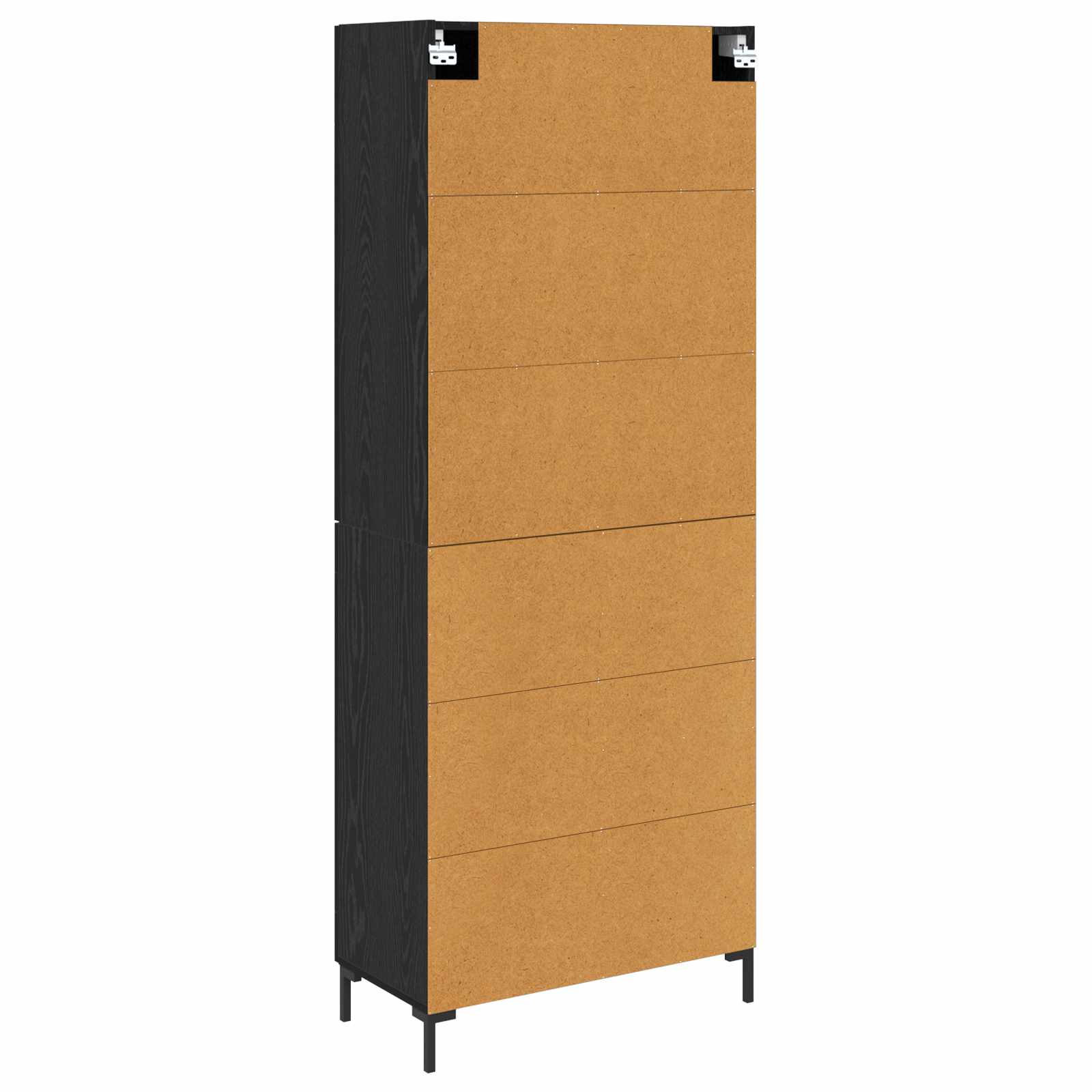 Highboard Betongrau 69,5x34x180 cm Holzwerkstoff