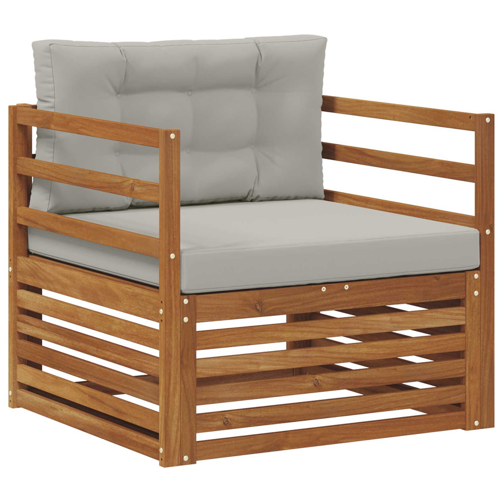 2 Stück Outdoor-Sofa Natur