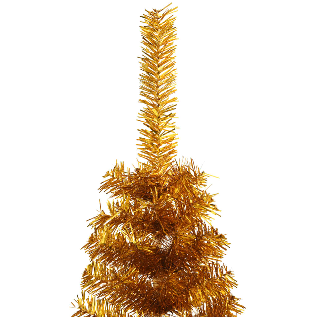 Künstlicher Halb-Weihnachtsbaum mit Ständer Grün 150 cm PVC