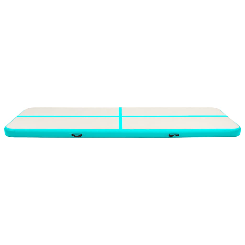 Aufblasbare Gymnastikmatte mit Pumpe 300×100×10 cm PVC Rosa