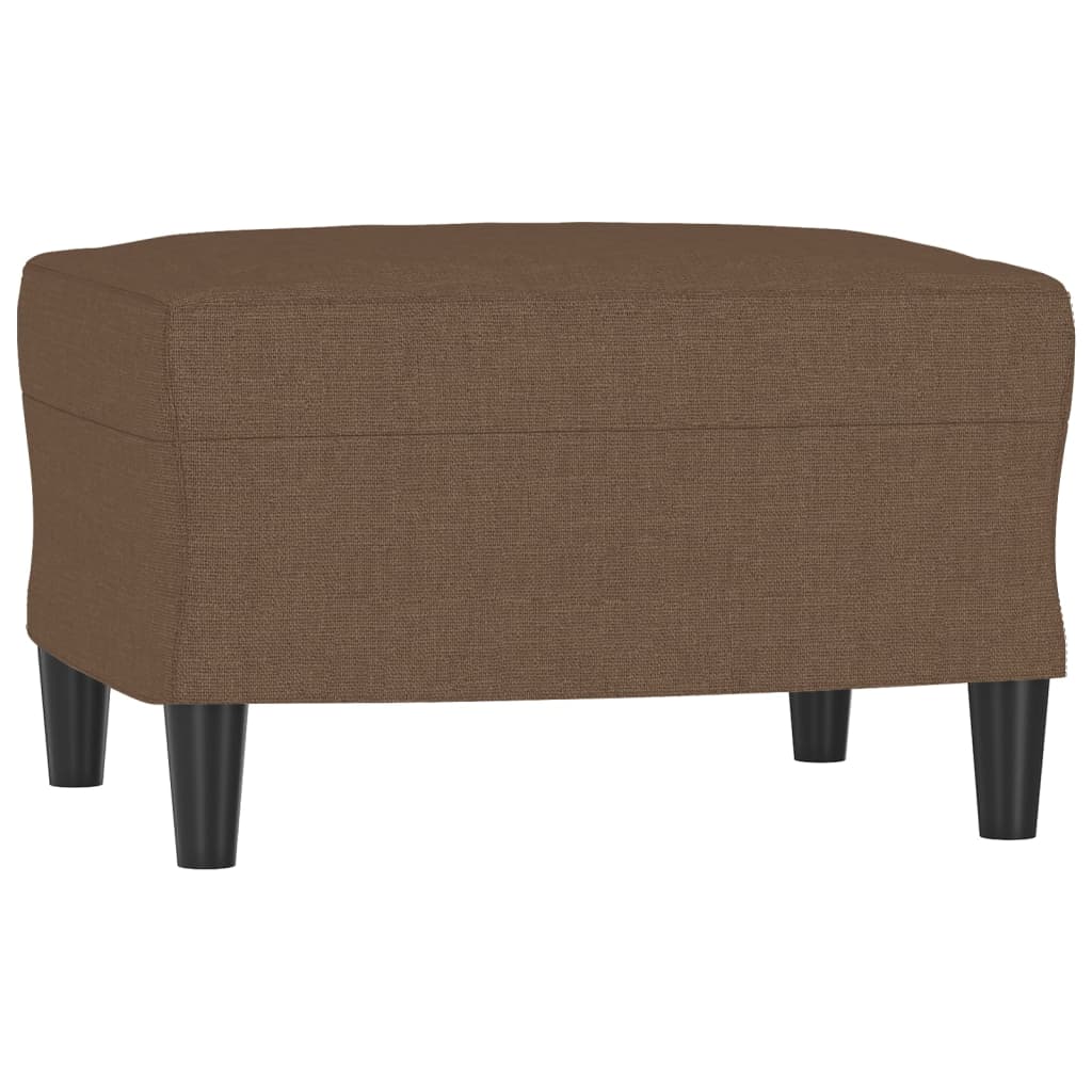 Fußhocker Hellgrau 60x50x41 cm Stoff