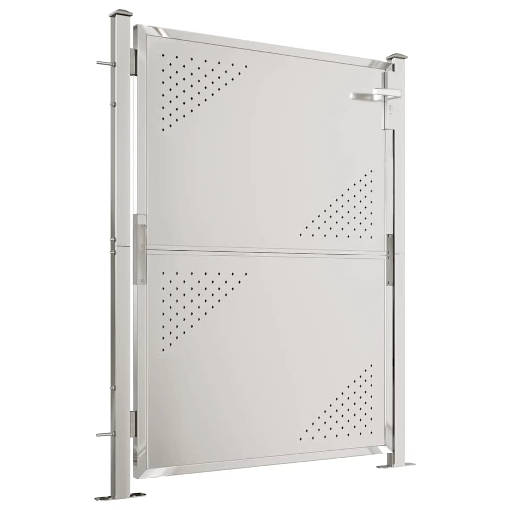 Gartentor 100 x 95 cm Edelstahl