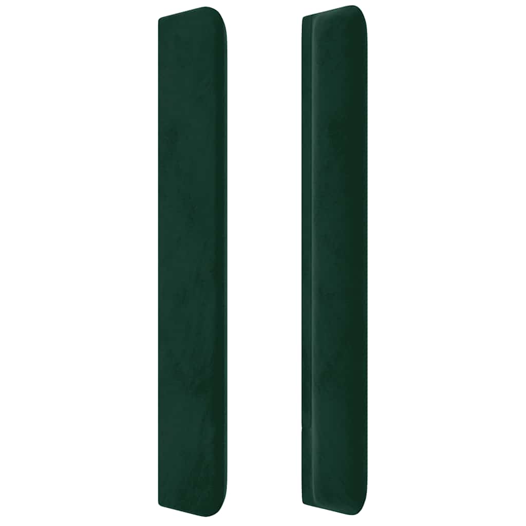 Kopfteil mit Ohren Dunkelblau 93x16x78/88 cm Samt