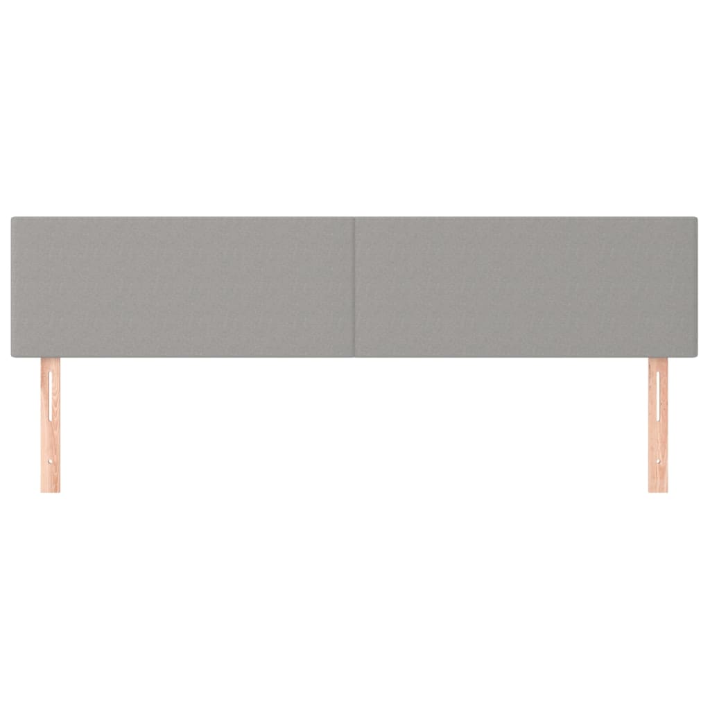Kopfteil Hellgrau 80x5x118/128 cm Stoff