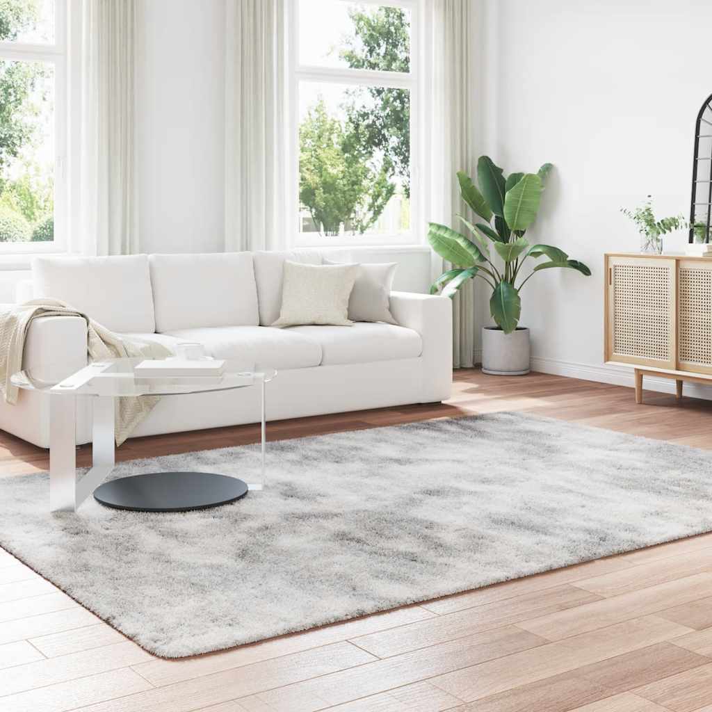 Teppich Shaggy Hochflor NAVARRA Beige 60x100 cm Polyester