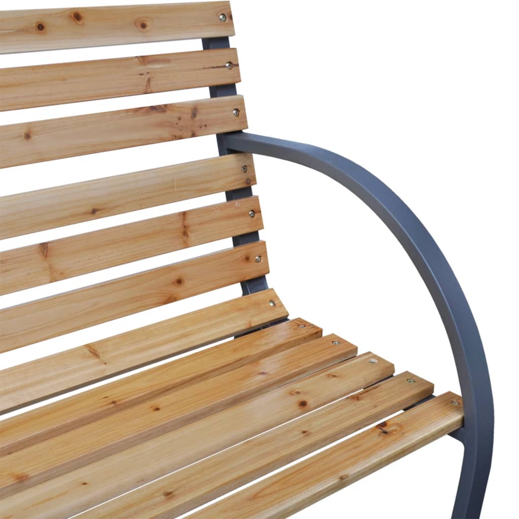 Doppel-Gartenbank 225 cm Massivholz Tanne