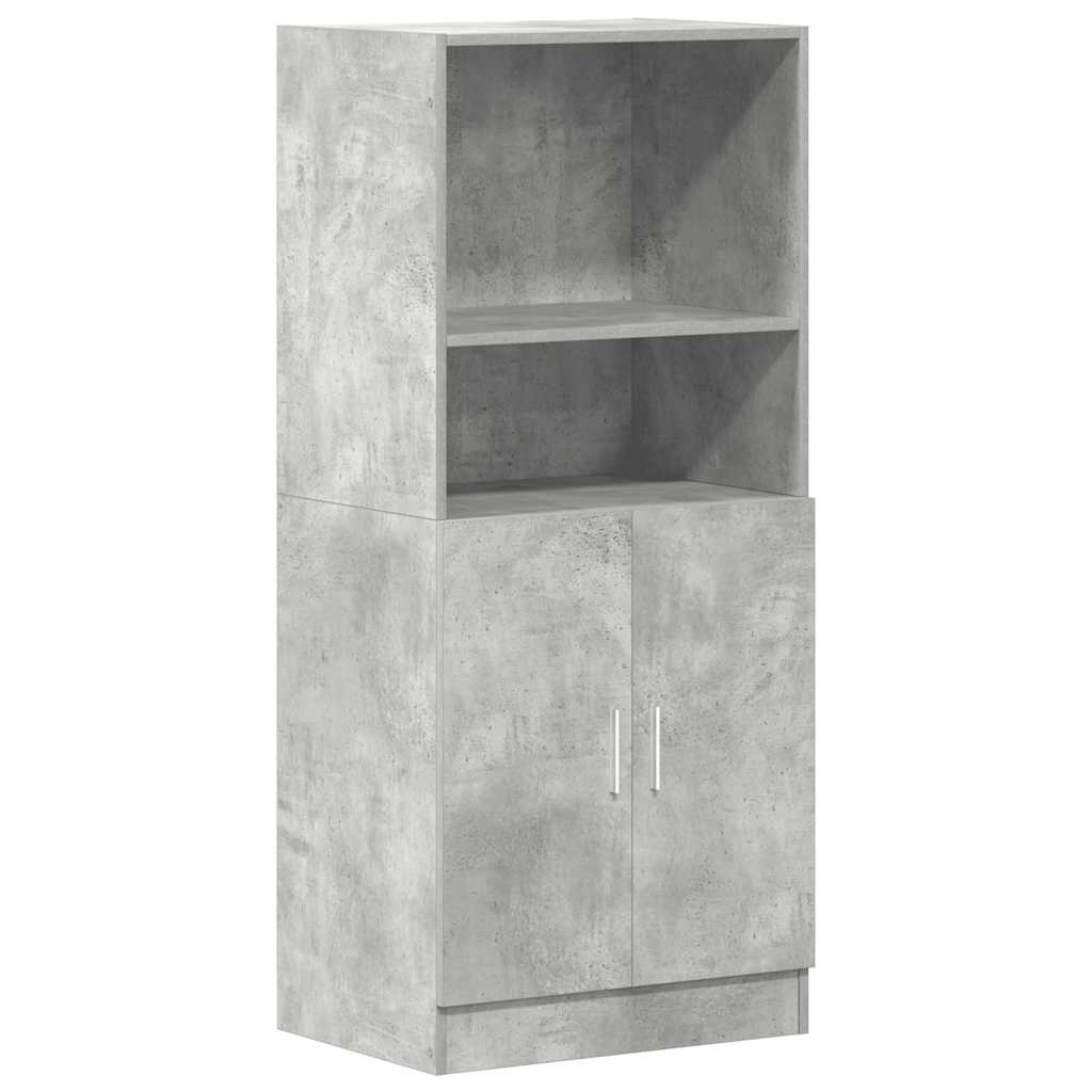 2-tlg. Küchenschrank-Set Weiß Holzwerkstoff