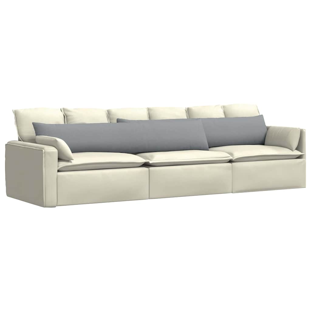 Sofakissen 2 pcs Hellgrau 50 x 30 cm Stoff