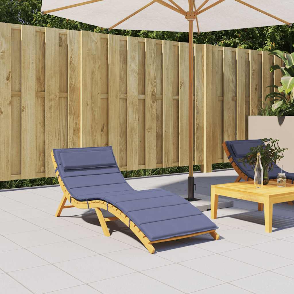 Sonnenliegen-Auflage Grau 180x60x4 cm Oxford-Gewebe