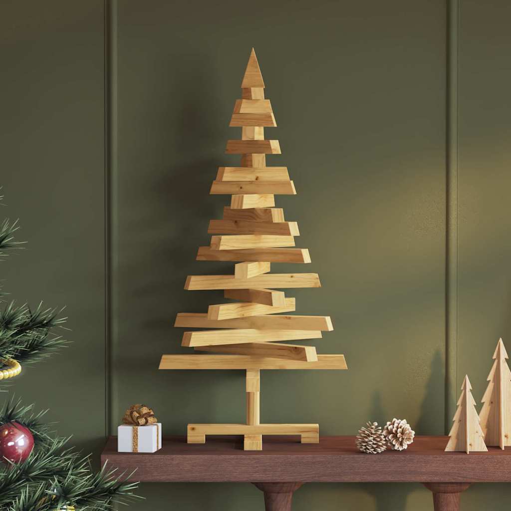 Weihnachtsbäume mit Ständer Natur 60 cm Massivholz Kiefer