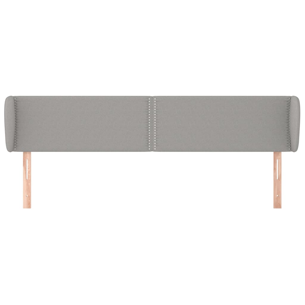 Kopfteil mit Ohren Dunkelgrau 83x23x78/88 cm Stoff