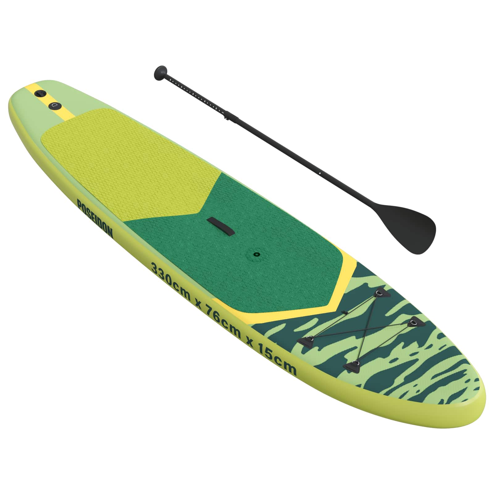 Aufblasbares SUP-Board mit Segel HYDROS 330 x 76 x 15 cm Türkis