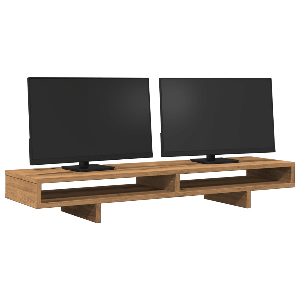 Monitor Halterung Schwarz 100 x 27 x 15 cm Holzwerkstoff