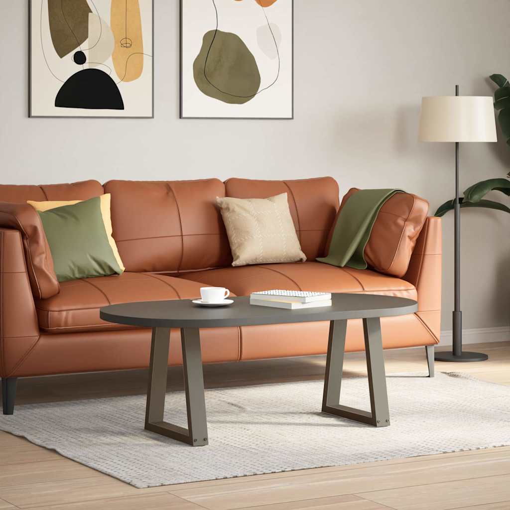Couchtischbeine V-Form 2 Stück Schwarz 30x(30-31,3) cm Stahl