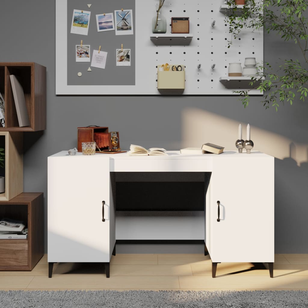 Schreibtisch mit Tür Altholz 140 x 50 x 75 cm Holzwerkstoff