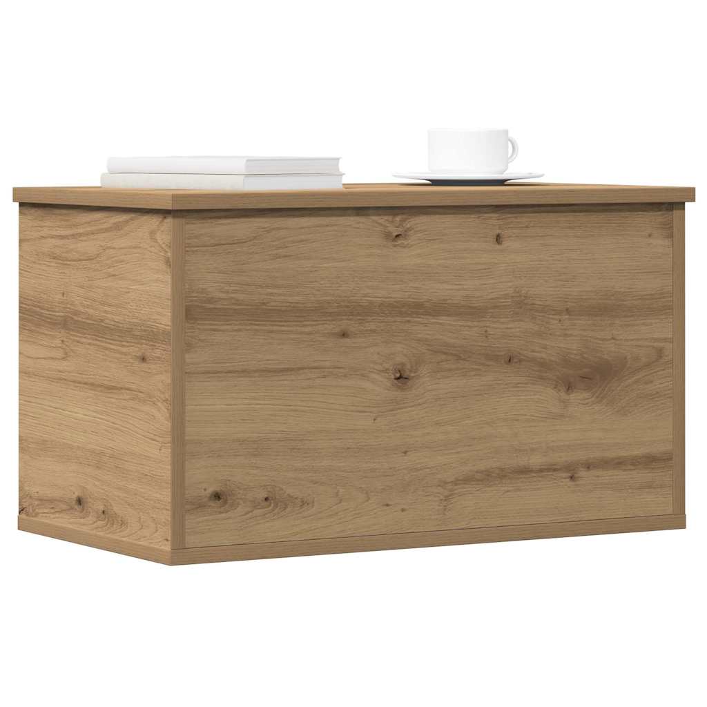 Aufbewahrungstruhe Weiß 84x42x46 cm Holzwerkstoff