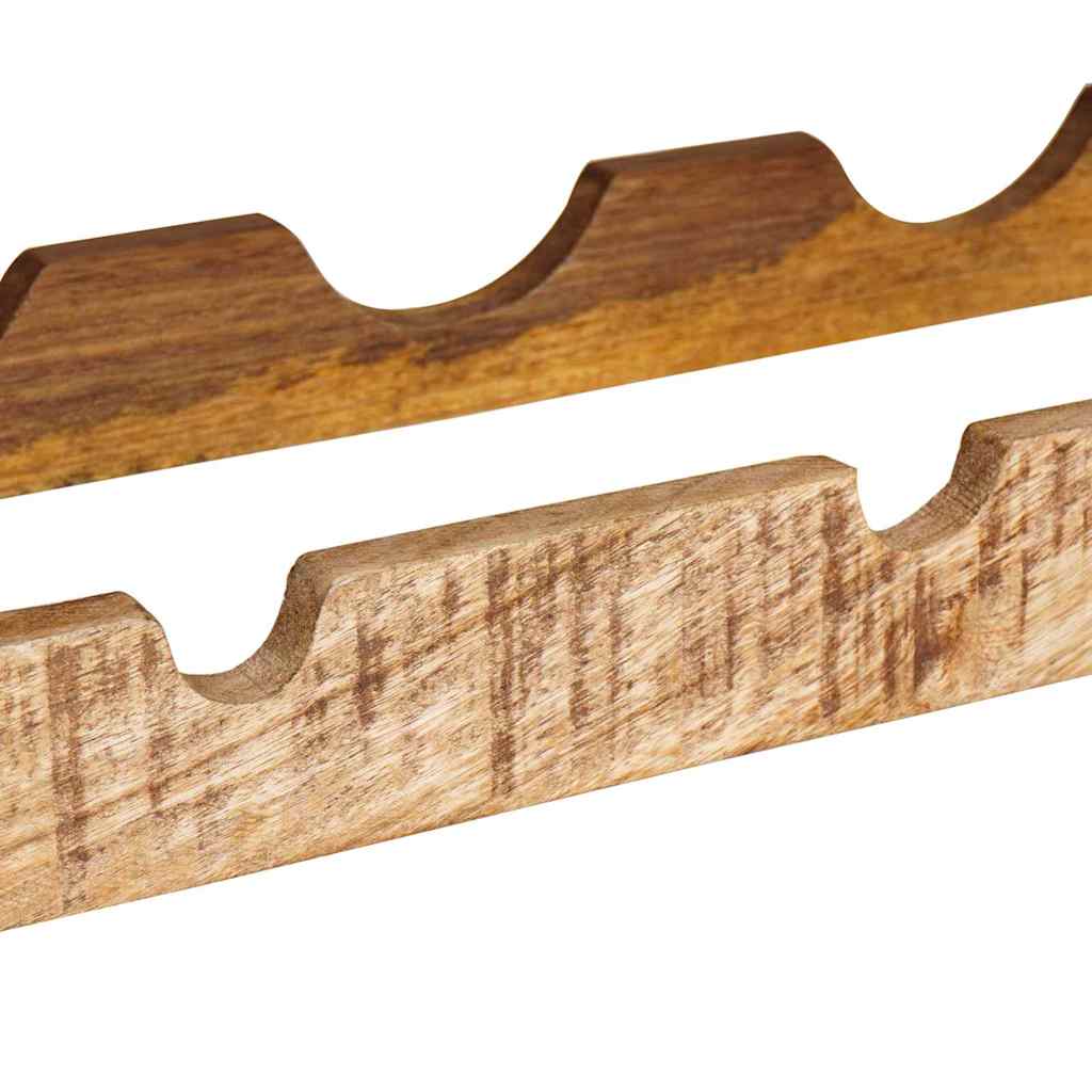 Weinregal Braun 60 x 45 x 33 cm Massives grobes Mangoholz