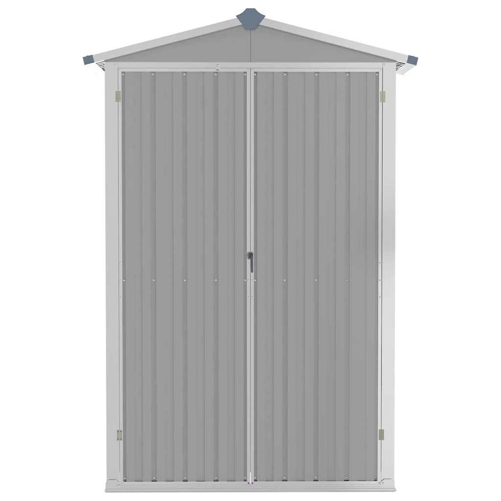 Gerätehaus Grün 116x45x175 cm Verzinkter Stahl