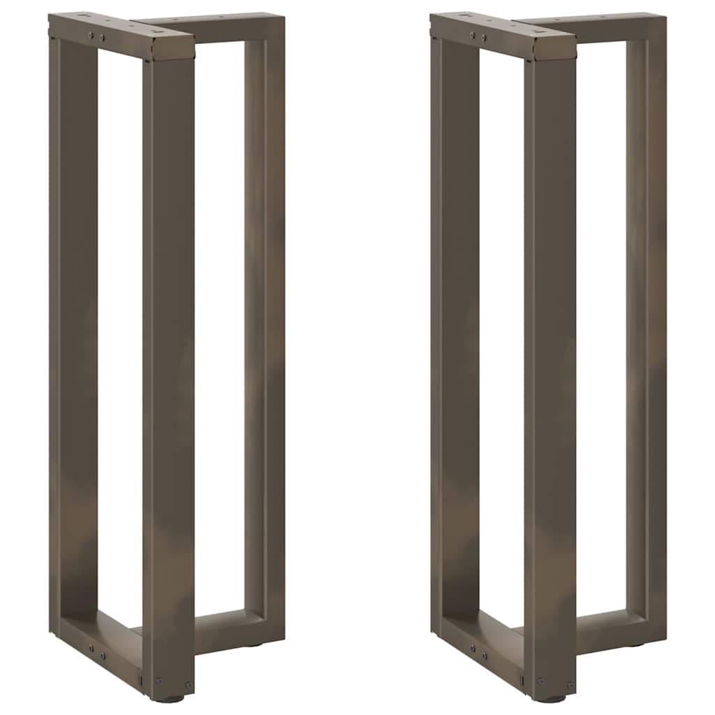 Couchtischbeine T-Form 2 Stk. Schwarz 30x25x(30-31) cm Stahl