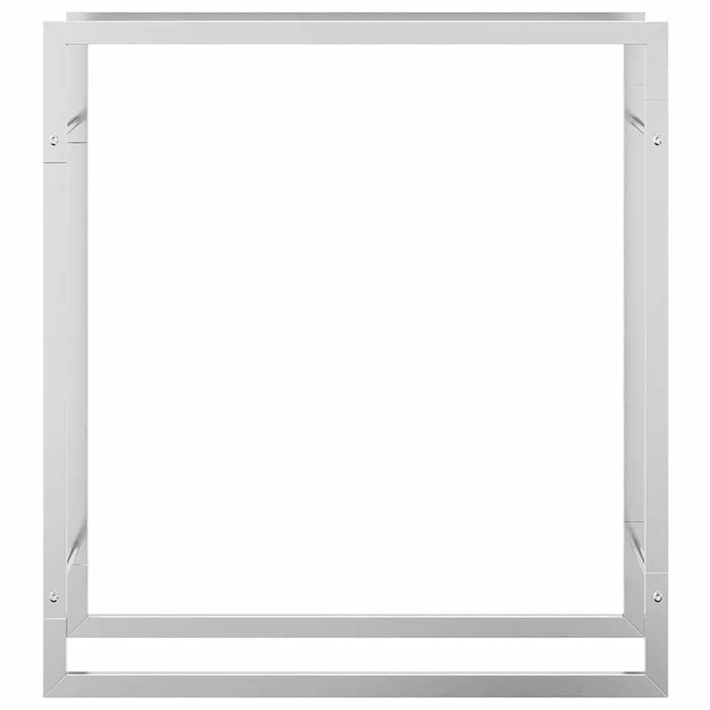 Brennholzregal 50x28x94 cm Edelstahl