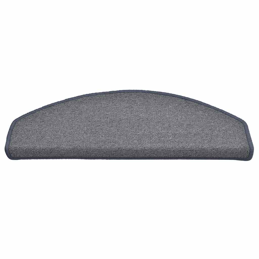 Stufenmatten 15 Stk. 56x17x3 cm Anthrazit Halbrund