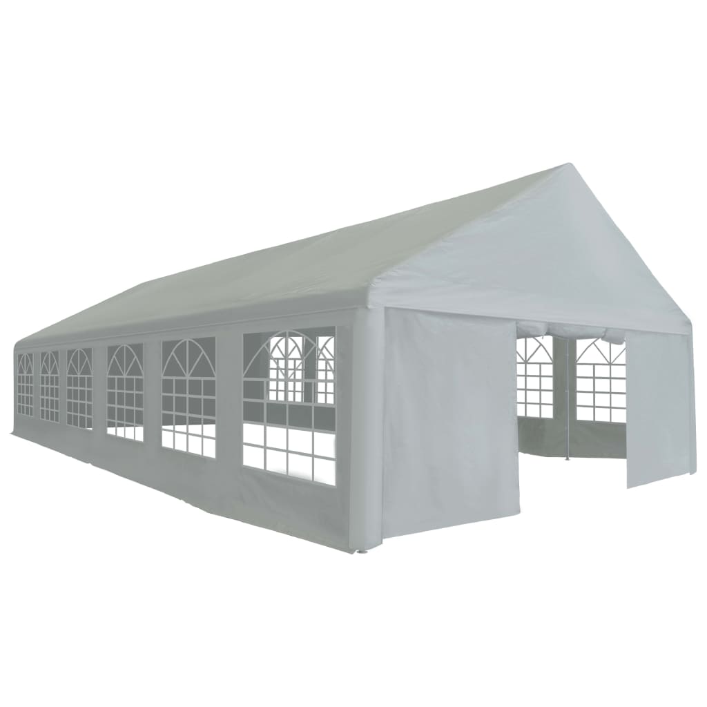 Partyzelt PE 4x8 m Grau