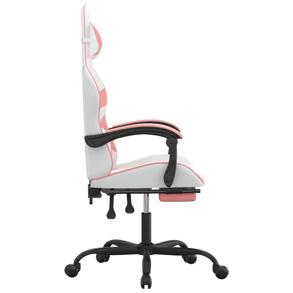 Gaming-Stuhl Drehbar Schwarz und Rot Kunstleder