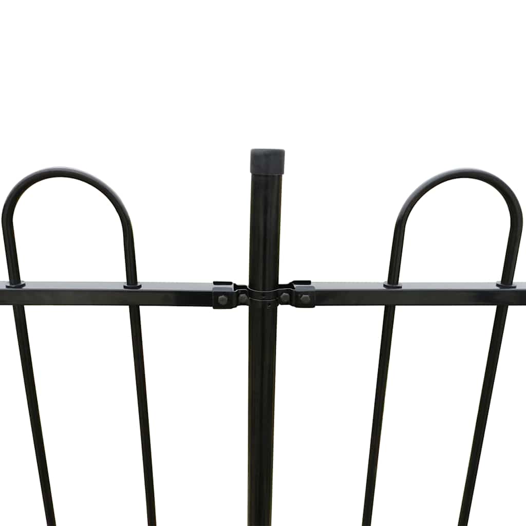 Zaun 600 x 150 cm Pulverbeschichteter Stahl