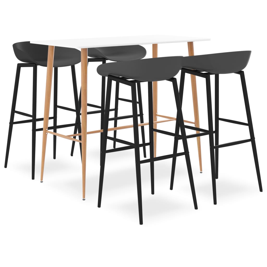 5-tlg. Bar-Set Weiß