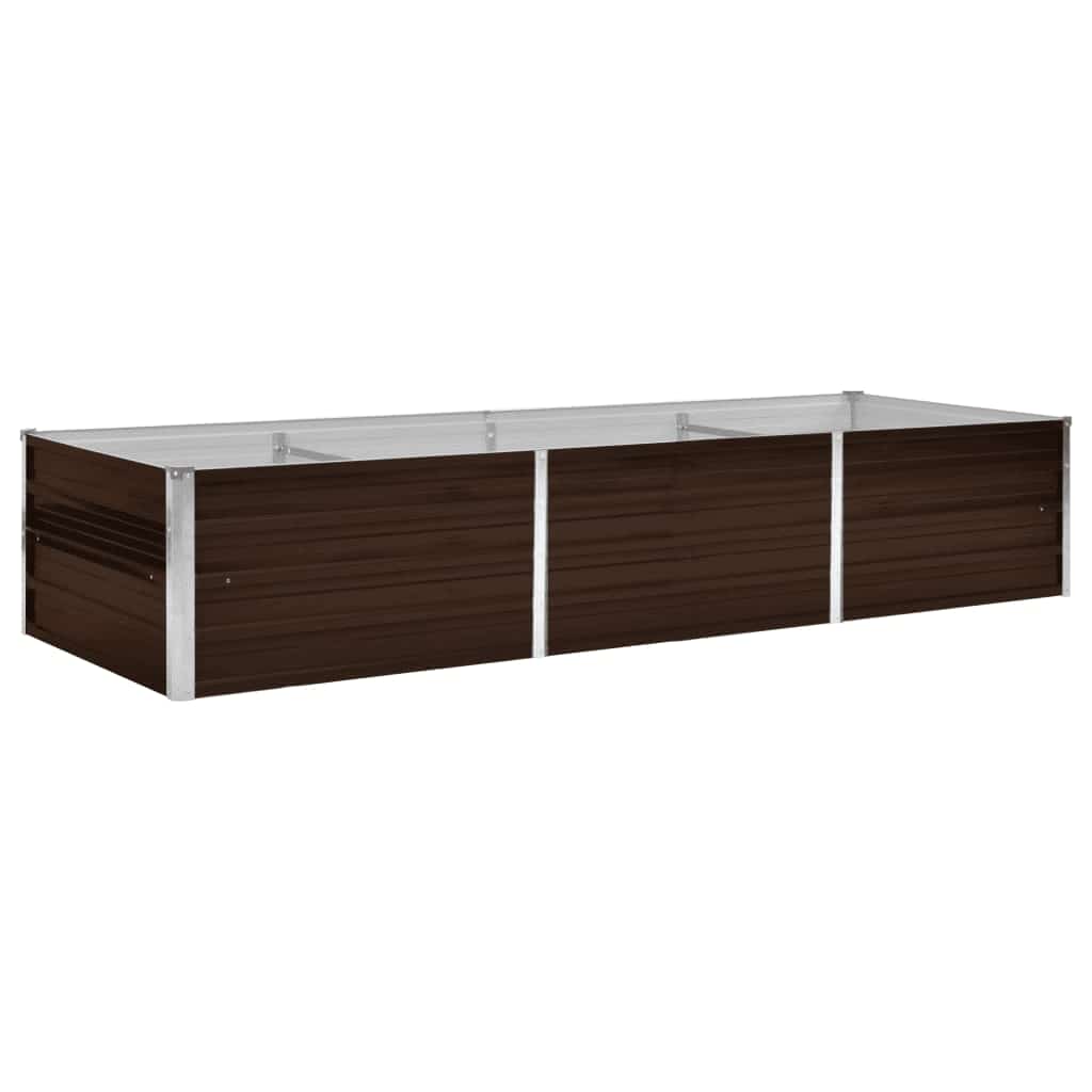 Hochbeet Braun 160 x 80 x 77 cm Verzinkter Stahl