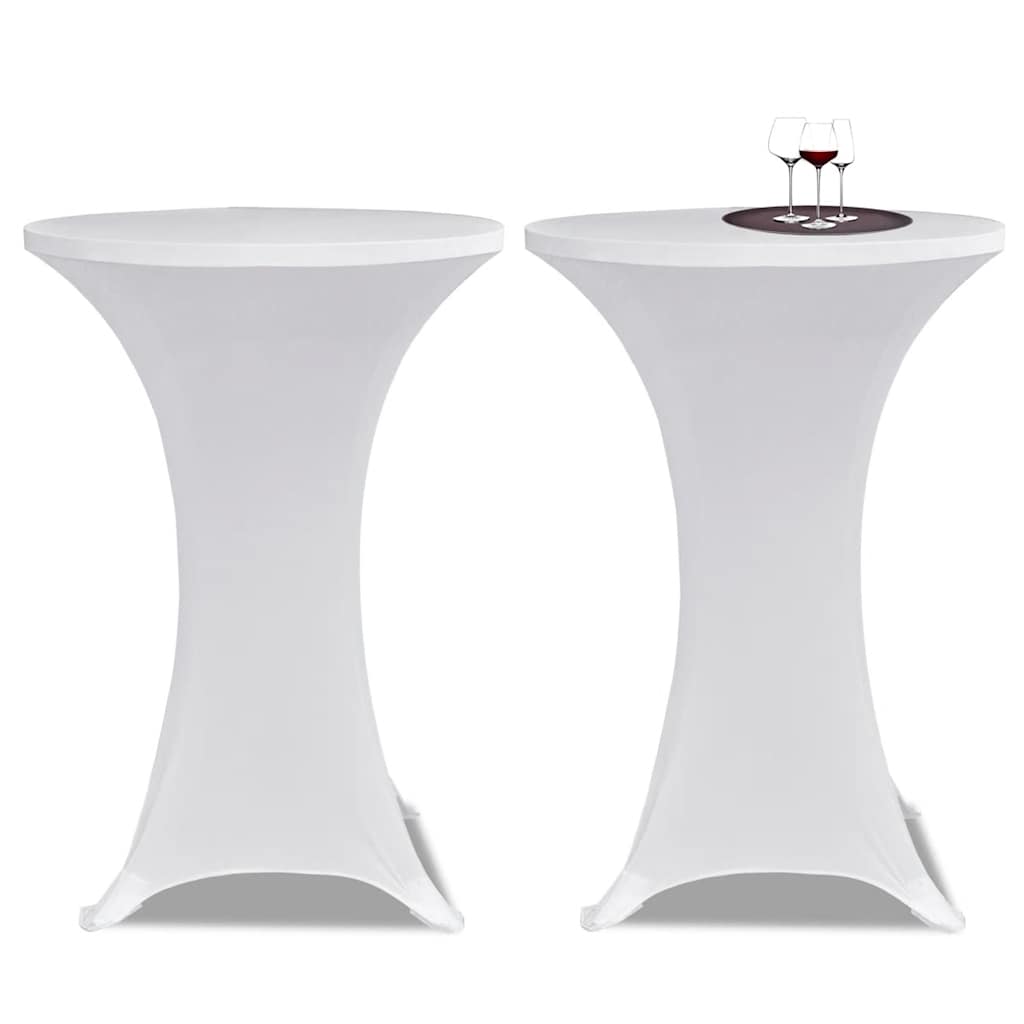 Tischhusse Stretchhusse 2 Stk 70 cm Anthrazit
