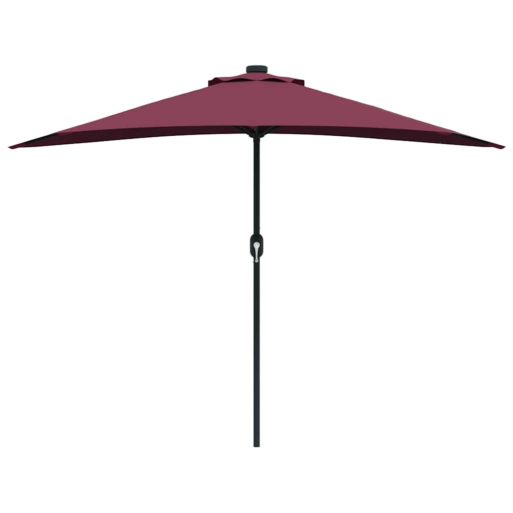 Garten-Sonnenschirm Sand 294 x 150 x 224 cm Polyester und Stahl