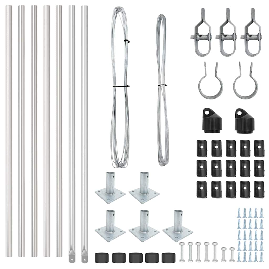 Zaunpfosten zum Einbetonieren 26 Stk. Grün