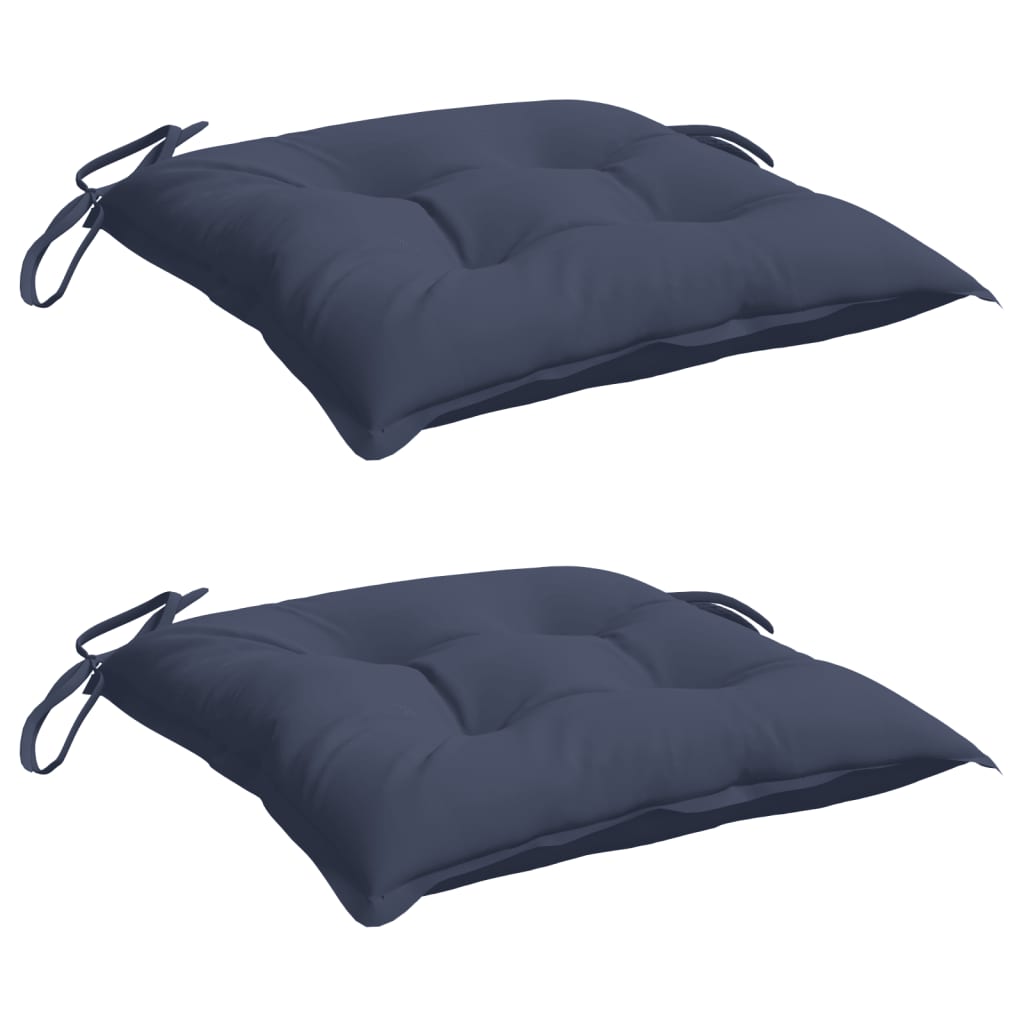 Stuhlkissen 4 Stk. Hellblau 40x40x7 cm Oxford-Gewebe