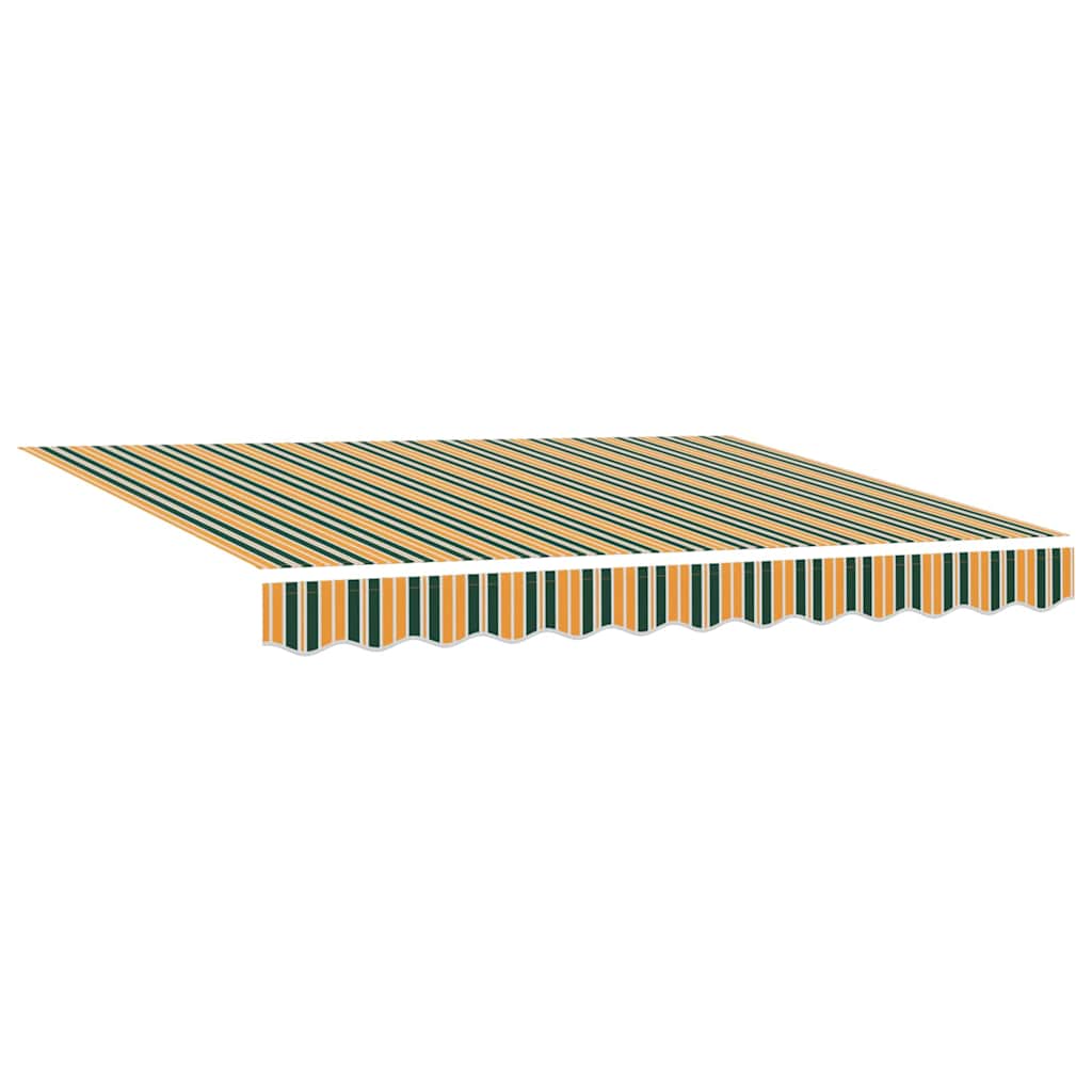 Markise Manuell Einziehbar mit LED 300x250 cm Blau und Weiß
