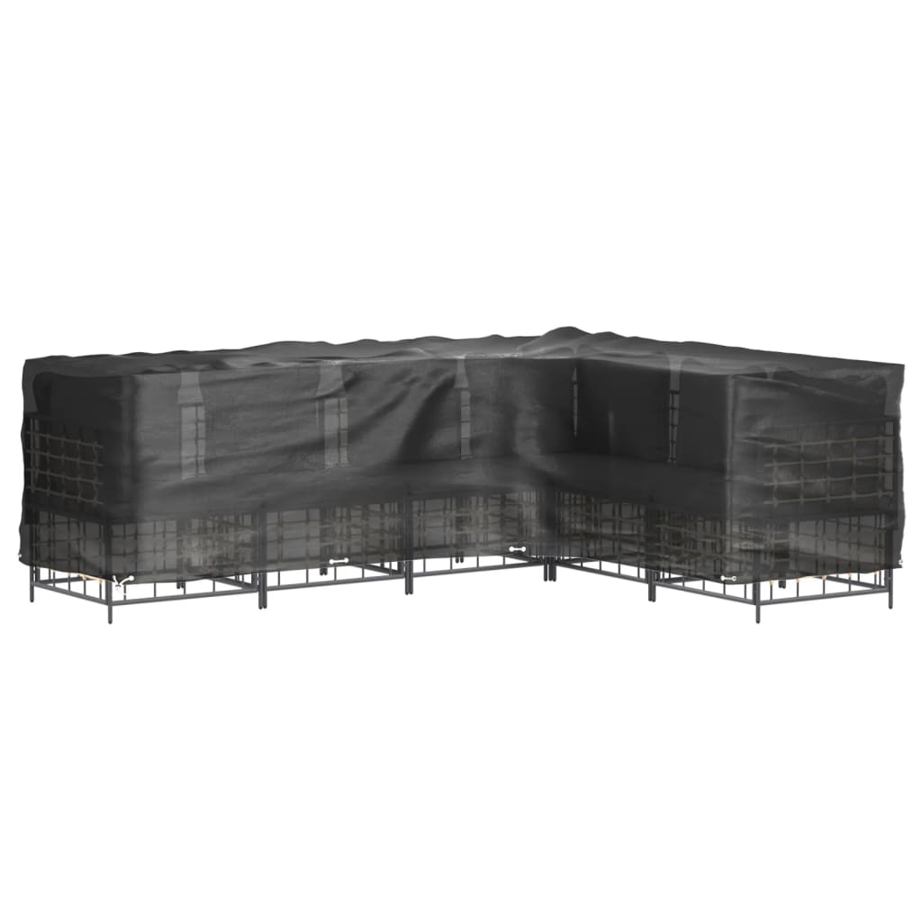 Gartenmöbel-Abdeckungen 2 Stk. L-Form 12 Ösen 250x250x90 cm