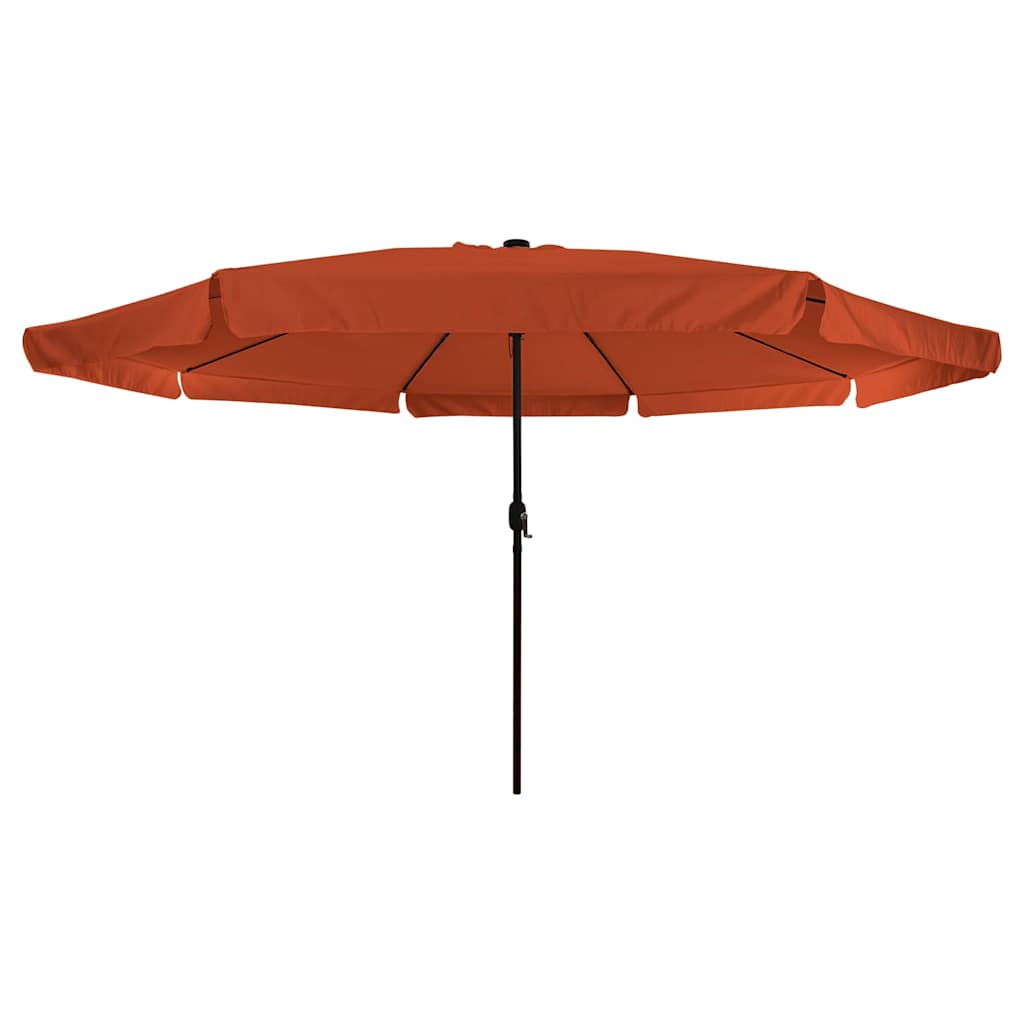 Garten-Sonnenschirm Sand und Anthrazit 395 x 395 x 245 cm