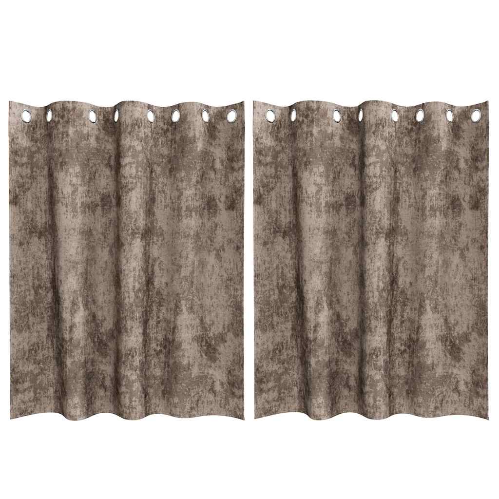 Samtvorhänge mit Vorhängen 2 pcs Weinrot 140 x 140 cm Samt