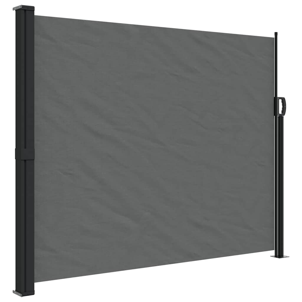 Seitenmarkise Ausziehbar Schwarz 100x300 cm