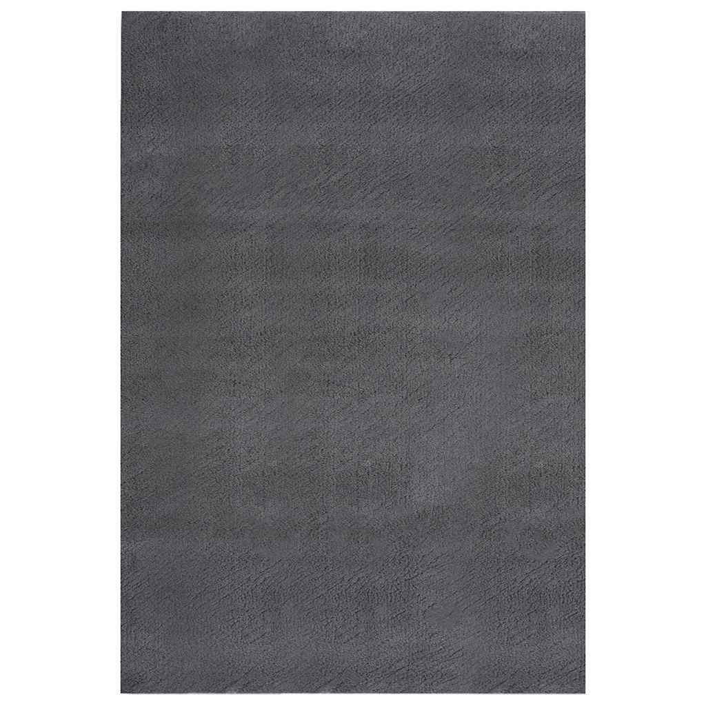 Shaggy-Teppich Schwarz 240x305 cm Polyester