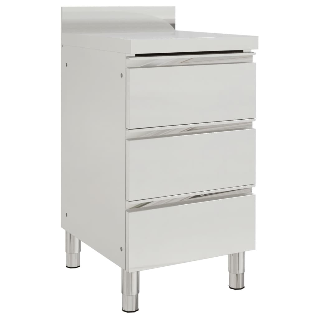 Gewerbe-Küchenschrank mit 2 Schubladen 50x60x96 cm