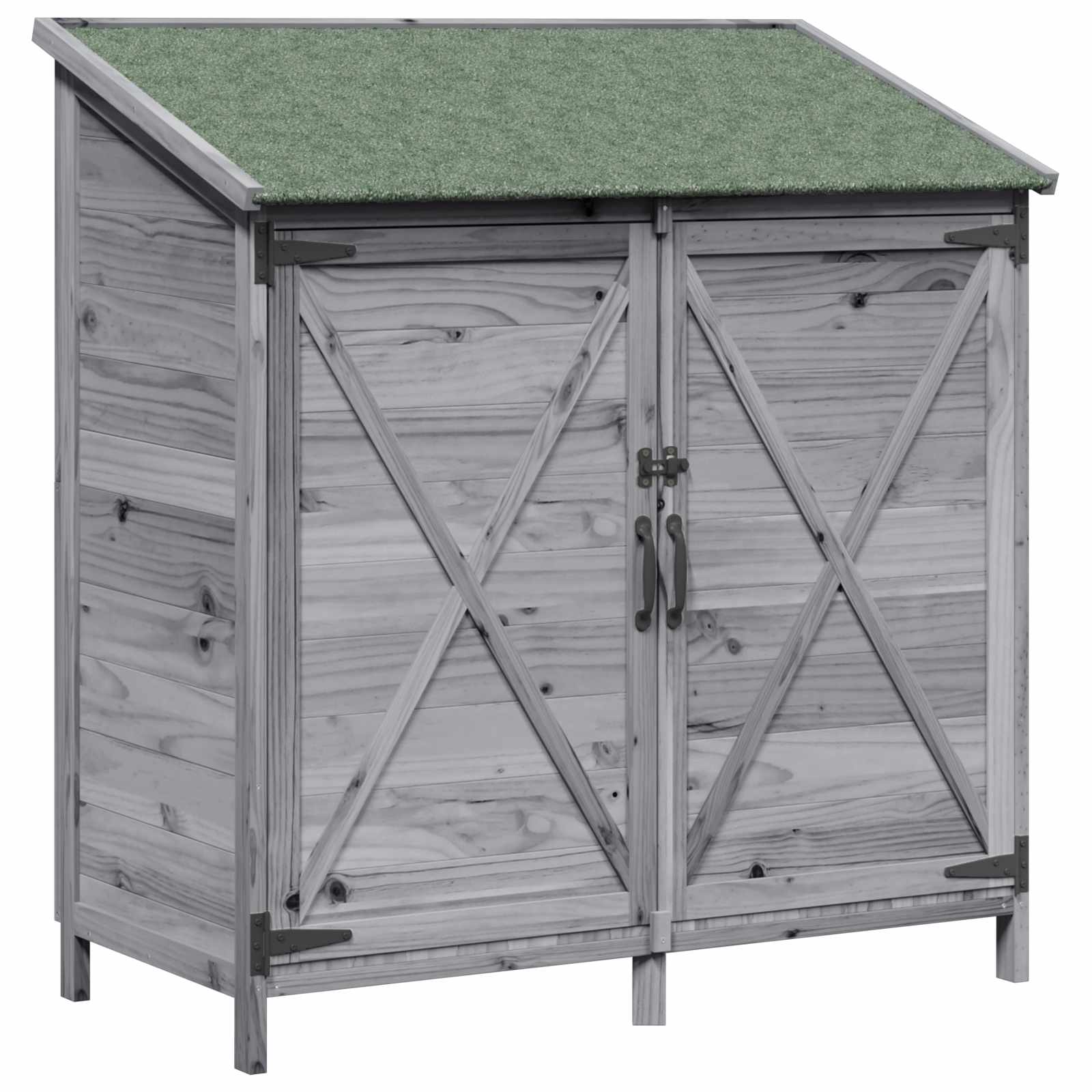 Gartenschuppen Natur 59,5 x 56 x 113,5 cm Massivholz aus Fichte