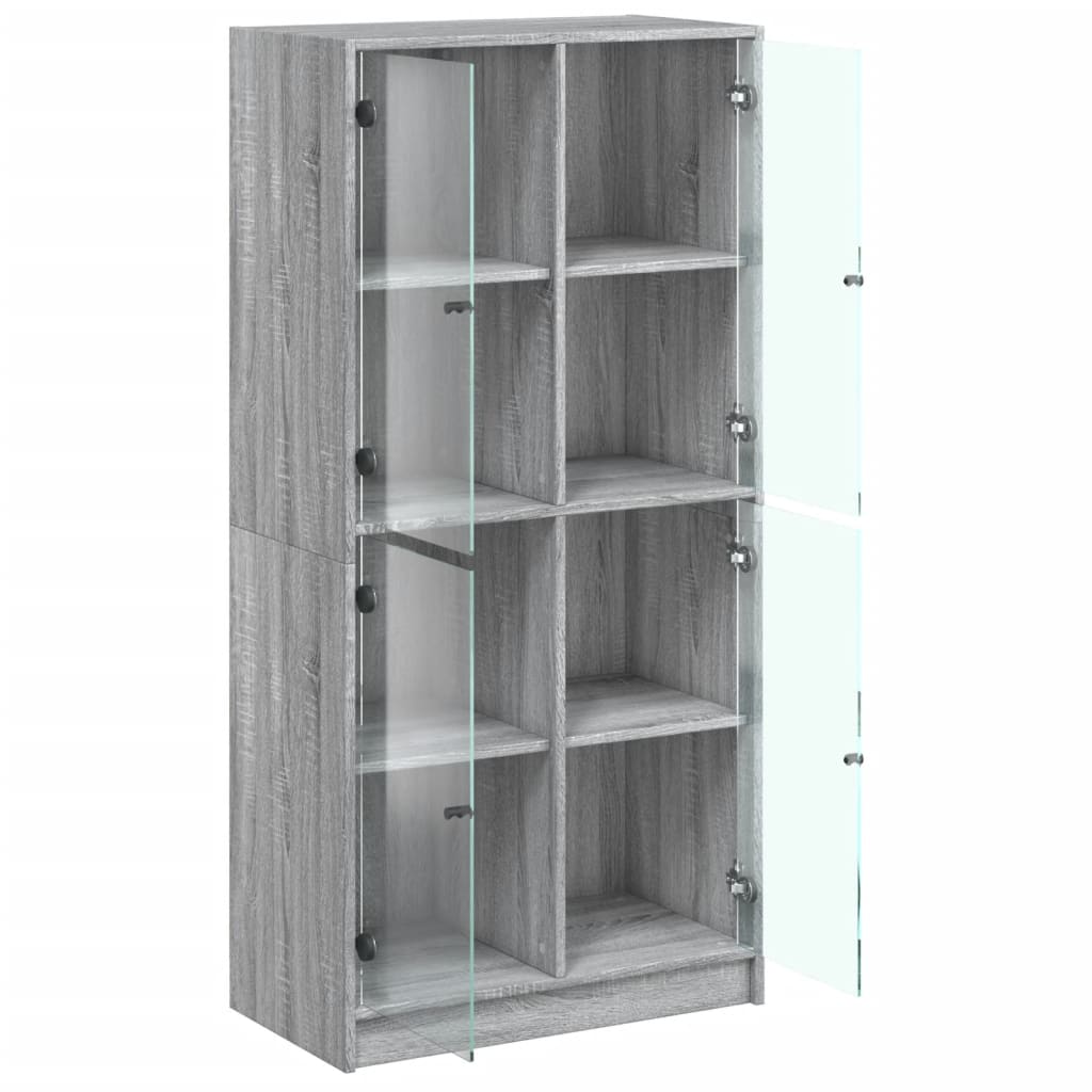Bücherschrank mit Türen Weiß 136x37x142 cm Holzwerkstoff