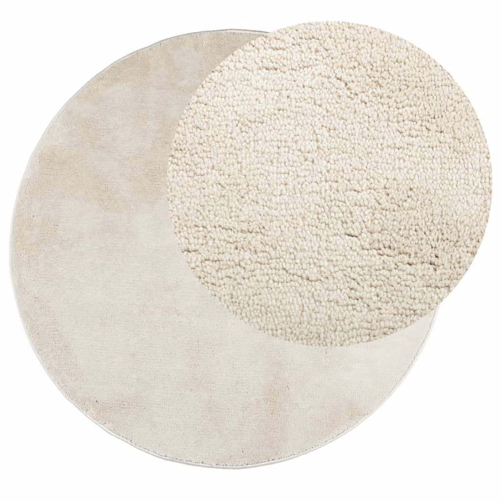 Teppich OVIEDO Kurzflor Anthrazit 120x120 cm