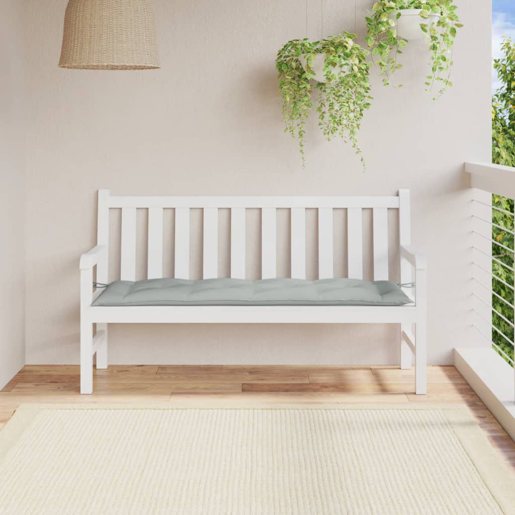 Gartenbank-Auflage Melange Anthrazit 100x50x7 cm Stoff