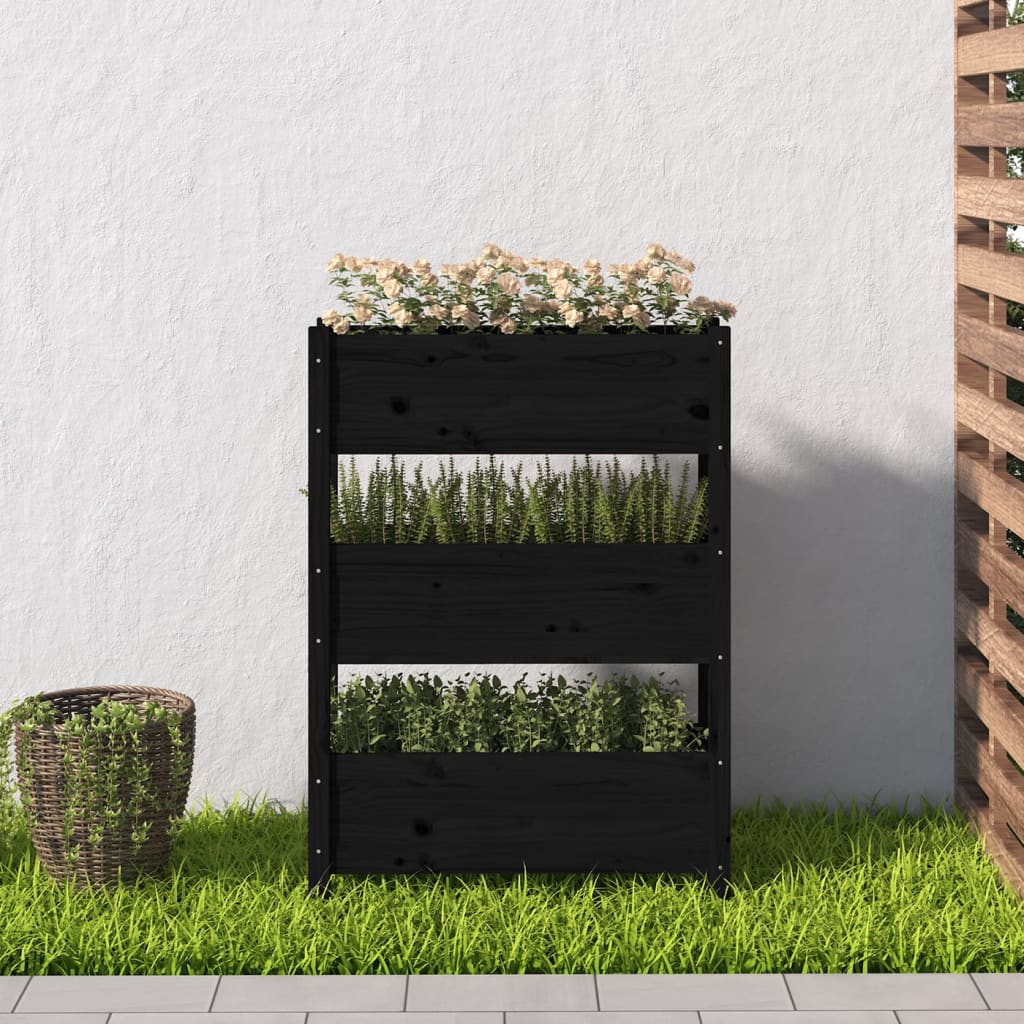 Pflanzkübel 112x25x104,5 cm Massivholz Kiefer