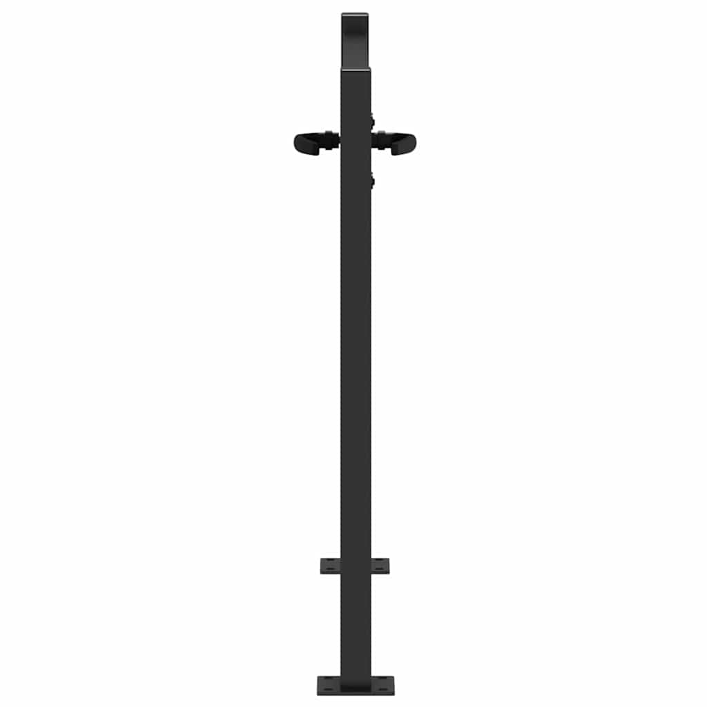 Gartentor 100x75 cm Cortenstahl Bambus-Design